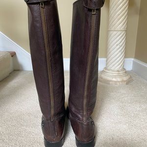 FRYE Melissa Button Boot- Brown